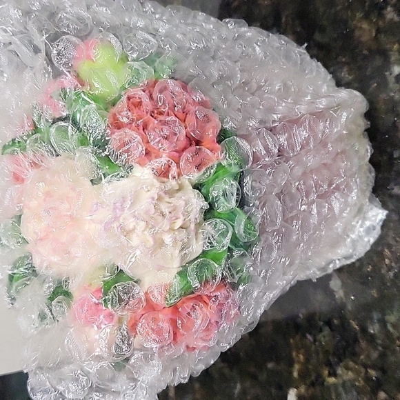 Nib Month Flower Top with Votive Candle Beautiful January Carnation Flower - Picture 8 of 8